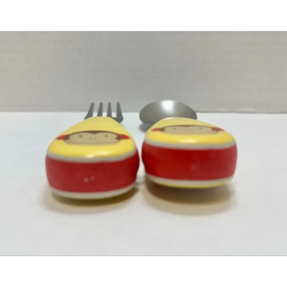 Skip Hop Toddler Utensils Monkey Fork and Spoon Set